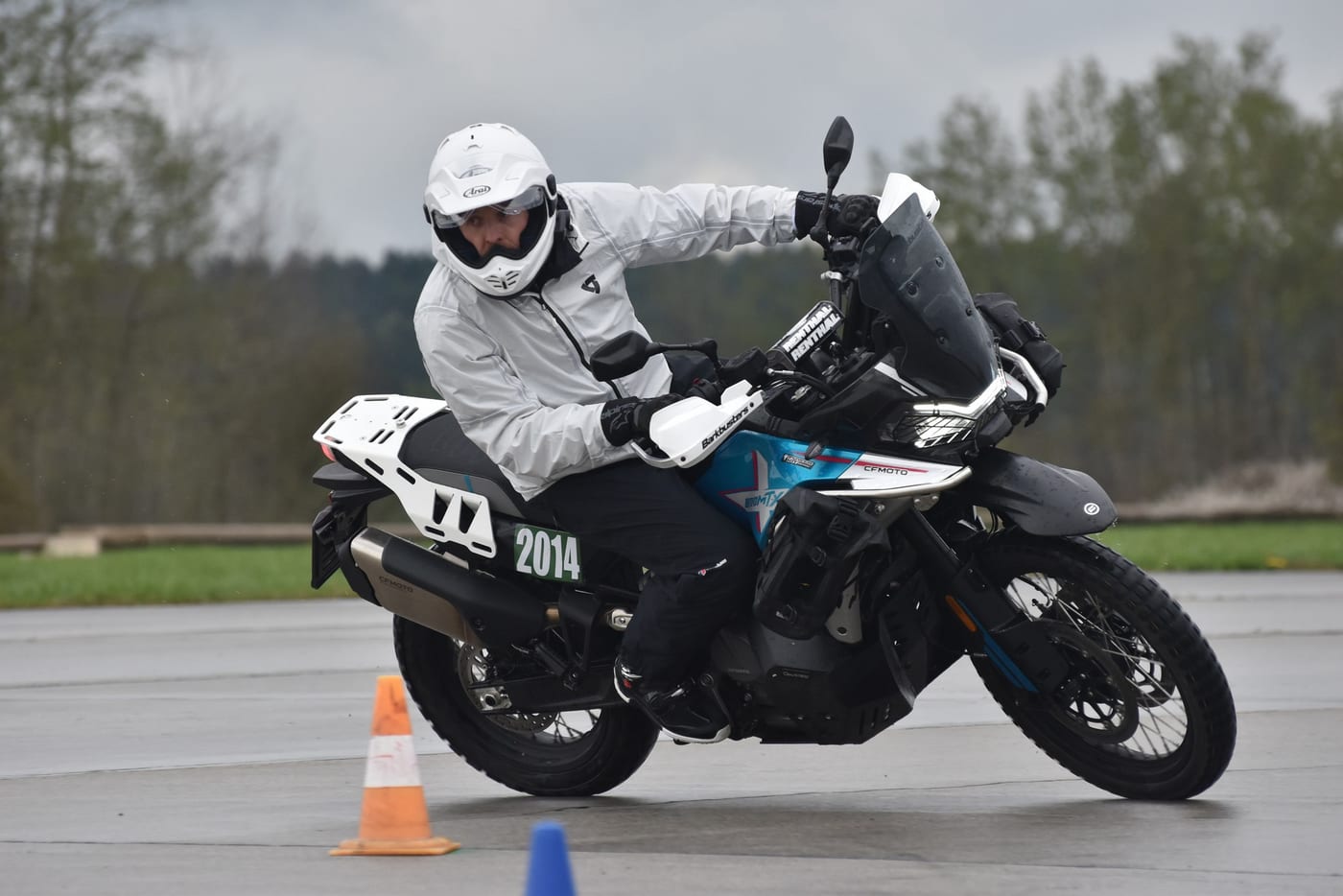 Martin riding the CF Moto 800MT-X