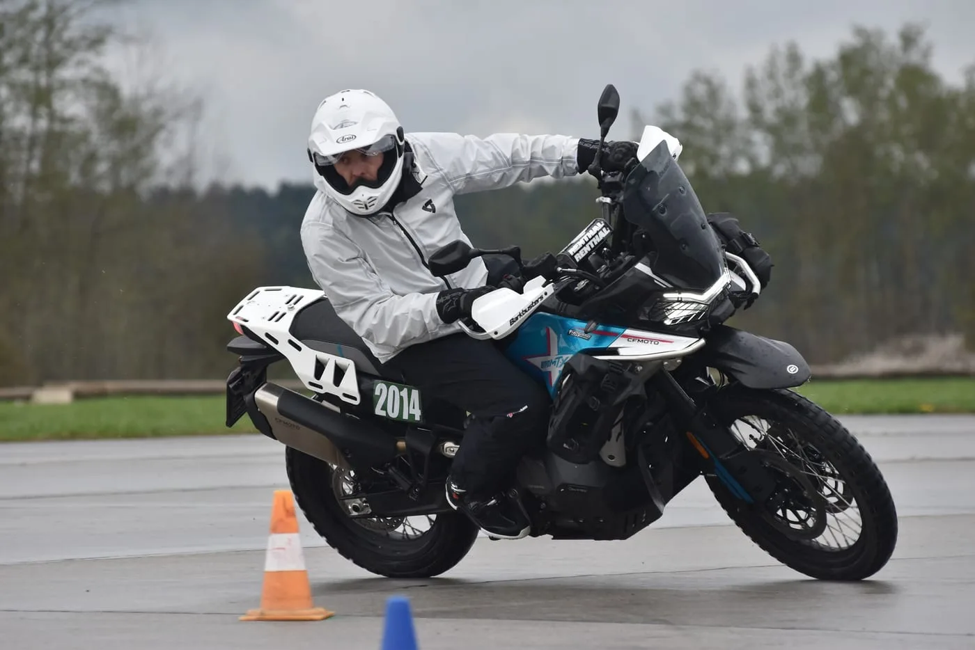 Martin riding the CF Moto 800MT-X